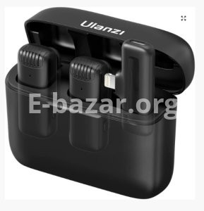 Ulanzi J12 Dual Wireless Microphone For iPhone With Charging Case