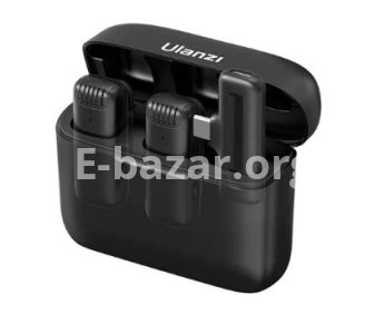 Ulanzi J12 Dual Wireless Microphone for Android With Charging Case For Type-C