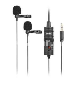 Boya Dual Clip Interview Microphone (BOYA M1DM)