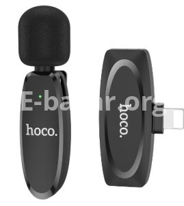 Hoco L15 Lightning Lavalier Wireless Microphone (For iPhone)