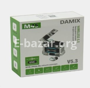 DAMIX M45 Wireless Earphone – Silver Color