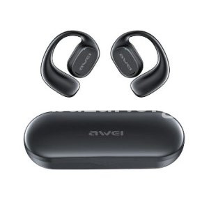 Awei T69 Wireless Air Conduction Bluetooth Earphones – Black Color