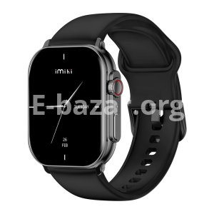 Imiki SF1 Smart Watch (Bluetooth Calling) – Black Color
