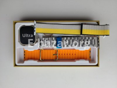 V9 Ultra Max Smartwatch HD AMOLED Display Color Silver