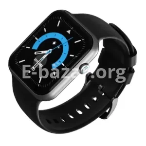 G-TiDE S1 Lite Bluetooth Calling Smartwatch Black with Leather Black (Free Dark Green Strap)