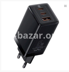 BASEUS GaN3 Pro Fast Charger 65W with Type-C + USB A (CCGAN65E3)