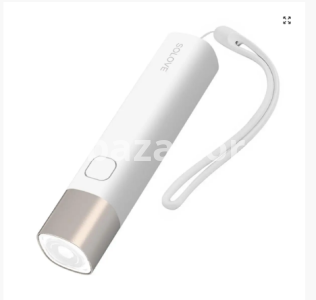 Xiaomi SOLOVE X3S Rechargeable Flashlight & 3000mAh Power Bank- White Color