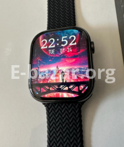 WS-S9 MAX Smartwatch with AMOLED Display and 2 Strap – Black Color