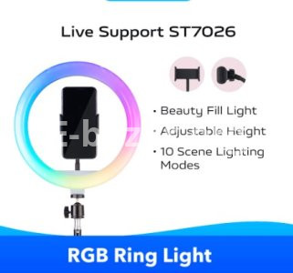 RGB LED Ring Light with Tripod (Havit ST7026)
