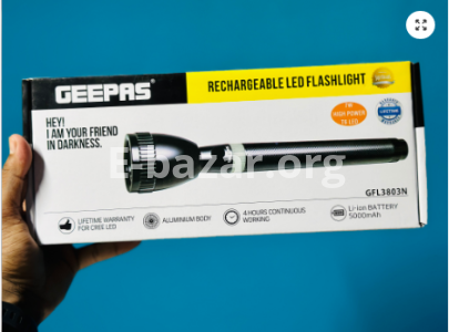 Geepas GFL3803N Rechargeable Flashlight (Original)