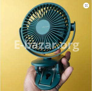 Jisulife FA29A Mini Portable 3-In-1 Combo Clip-On Rechargeable Fan-Green Color