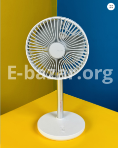 JISULIFE FA13P Rechargeable Desk Fan 8000mAh – White Color