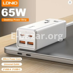 LDNIO SC1418 65W PD Desktop Power Strip with Power Socket