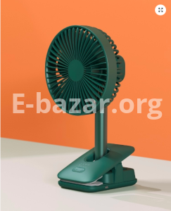 JISULIFE FA13R Rechargeable Clip Fan (8000mAh)- Green Color