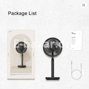 Xiaomi SOLOVE F5 Pro Rechargeable Fan 4000mAh with Swing & Extendable- Black