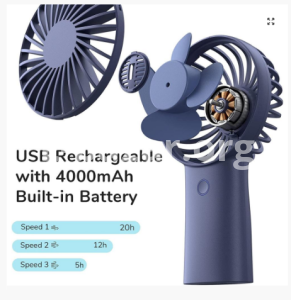 JISULIFE F2B Handheld Recharging Fan