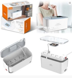LDNIO SCW5354 Organizing Power Strip Box 15W Wireless Charger with 20W PD+QC output