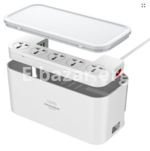 LDNIO SN5309 5xAC 3xUSB 2500W Power Strip With Organizer – White