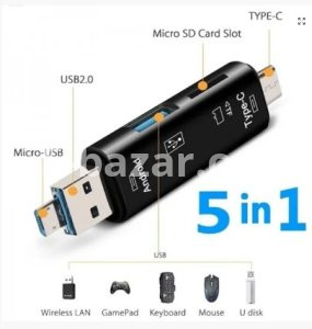 Multifunction OTG Card Reader- Type-C/USB /Micro USB/micro SD Memory Card Reader