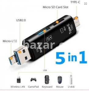 Multifunction OTG Card Reader- Type-C/USB /Micro USB/micro SD Memory Card Reader