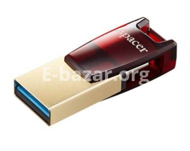 APACER 32GB AH180 USB 3.2 TYPE-C Dual Interface Flash Drive- Red Color