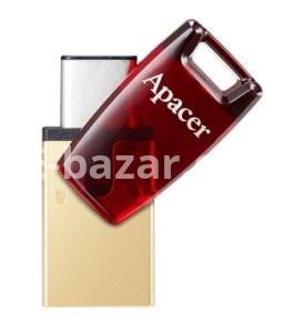 APACER 32GB AH180 USB 3.2 TYPE-C Dual Interface Flash Drive- Red Color