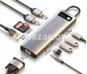 Baseus Metal Gleam Series 11-in-1 Multifunctional Type-C HUB