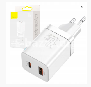 Baseus Super Si Pro Quick Charger 30W (C+U) – White Color