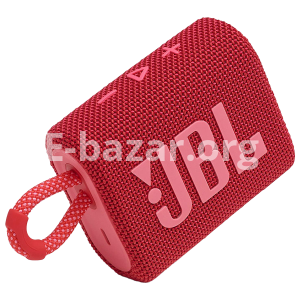 JBL GO3 Portable Bluetooth Speaker (IP67 Waterproof) – Red Color