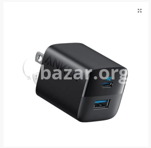 Anker 323 33W Dual Port Fast Charger- Black Color