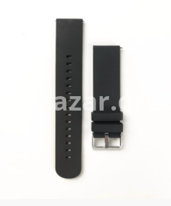 22MM Plain Silicone Watch Strap – Black Color