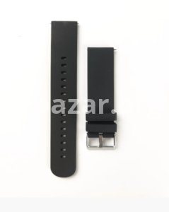 20MM Plain Silicone Watch Strap – Black Color