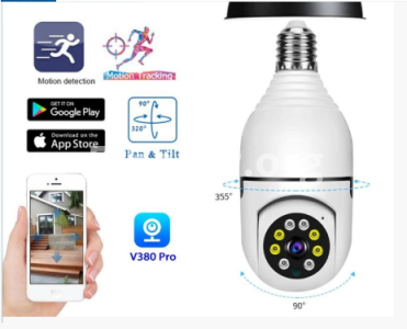 V380 PRO E27 360 Degree 1080P Wireless Home Security IP Camera