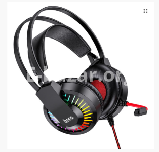 Hoco W105 Gaming Headset – Black + Red Color