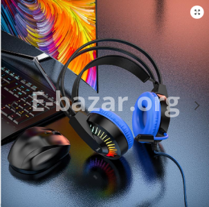 Hoco W105 Gaming Headset – Blue Color