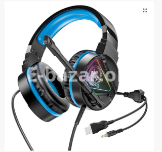 Hoco W104 Gaming Headphone – Blue Color
