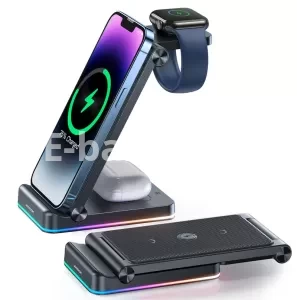 Joyroom JR-WQN01 3-in-1 Foldable Wireless Charging Station