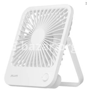 JISULIFE FA26 Rechargeable Ultra Thin Desktop Fan (4500mAh)- White Color