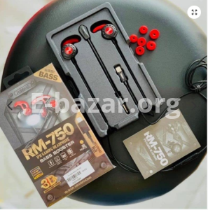 REMAX RM-750 IPhone Lightning Gaming Earphone – Black.