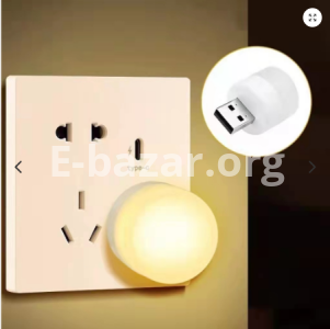USB Mini LED Night Light (5pcs Pack, White Light)