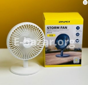 Awei F21 Mini Rechargeable Fan (2000mAh)- White Color