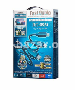 REMAX Kerolla Series 100W Aluminum Fast Charging Cable RC-093T (type C-type C+Lightning)