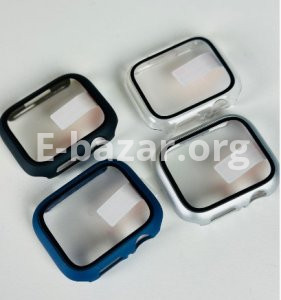45mm Smartwatch Premium Tempered Glass Case- Black Color