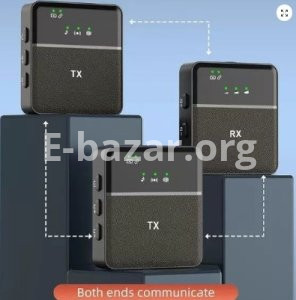 SX9i Dual Professional Wireless Lapel Microphone For IPhone (1:2)