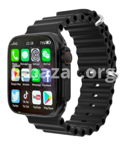 S8 Ultra 4G SIM Supported Android Smart Watch 1GB/16GB – (Body Color-Black with double Straps) With Camera