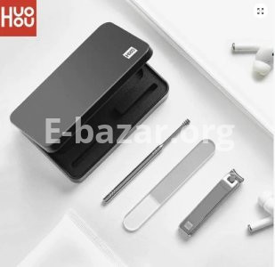 Huohou No Splash Nail Clippers Set with Metal Box