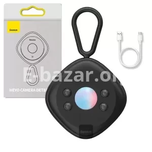 Baseus Heyo Hidden Camera Finder- Best for Travel & Hotel Spy Camera Infrared Detector- Black Color