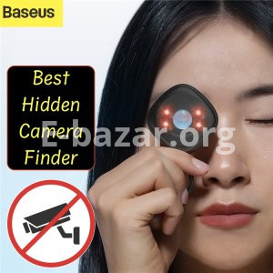 Baseus Heyo Hidden Camera Finder- Best for Travel & Hotel Spy Camera Infrared Detector- Black Color