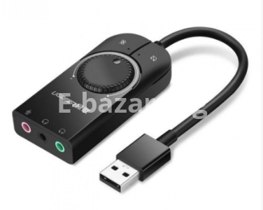 Ugreen USB External Sound Card Audio Interface With Volume Control & Mute Button
