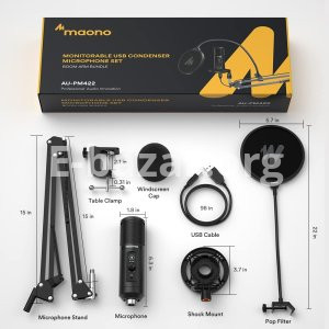 MAONO AU-PM422 Professional Cardioid Condenser Mic With Touch Mute Button